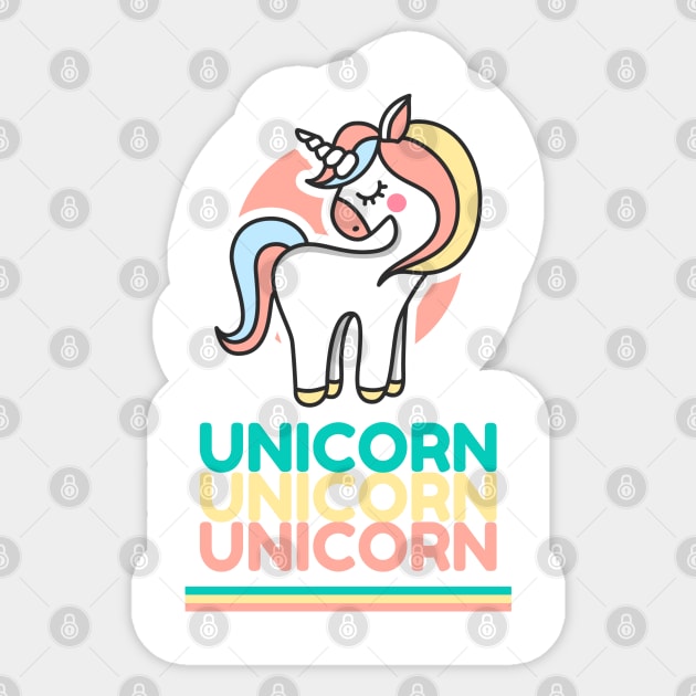 Just another Cute UNICORN Sticker by Naumovski